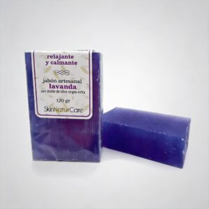 Jabón artesano de lavanda con AOVE 120 g 4 Skinnaturecare: Jabón artesano de lavanda con AOVE 130 g