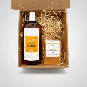Pack Pieles Sensibles Caléndula con AOVE (Body Milk + Jabón) 5 Pack Pieles Sensibles Caléndula con AOVE (Body Milk + Jabón)