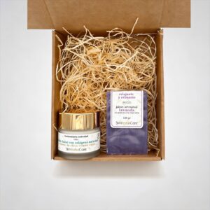 Pack Facial Firmeza con AOVE (Jabón AOVE y Lavanda 120 g + Crema Facial AOVE y Colágeno 50 ml) 3 Pack Facial Firmeza Colágeno con AOVE (Crema 50 ml + Jabón 130 g)